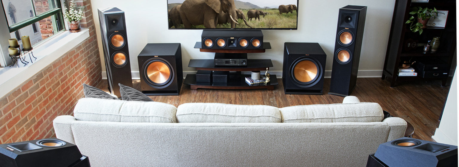 living room speakers mount